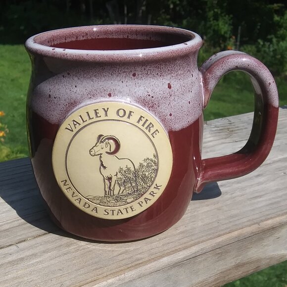 sunset hill stoneware mug valley of fire Nevada state park Handmade in the USA - Picture 1 of 16